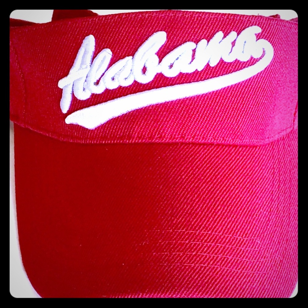 Alabama Football Adjustable Visor Hat Red SEC NCAA